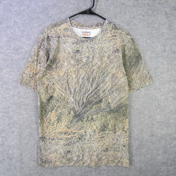 Magellan Outdoors Shirt Mens Medium Camouflage Mossy Oak Camo Hunting Tee - Picture 1 of 7